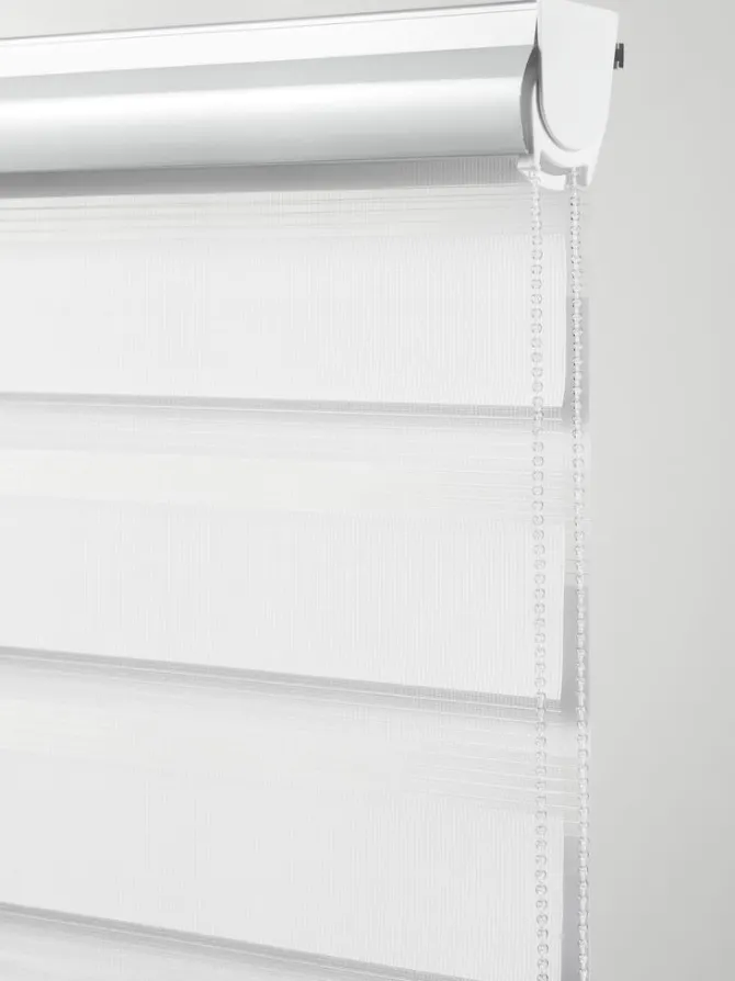 Rullegardin Duo ALSTEN 60x180cm m/kassetter hvid