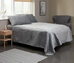 Rygpude ENGBLOMME 60x90 grå