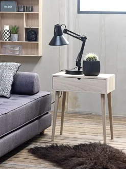 Sengebord ILBRO 1 skuffe natur