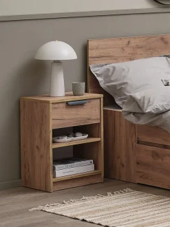 Sengebord JENSLEV 1 skuffe eg