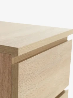 Sengebord LIMFJORDEN 2 skuffer lys egefarve