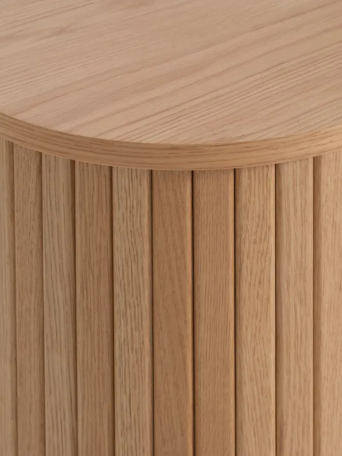 Sengebord LYNGVIG 2 jalousilåger eg natur