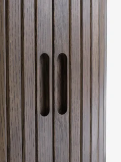 Sengebord LYNGVIG 2 jalousilåger mørk eg