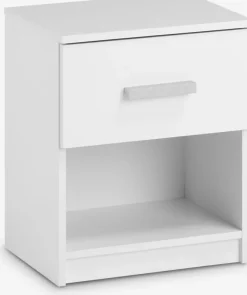 Sengebord TAPDRUP 1 skuffe hvid