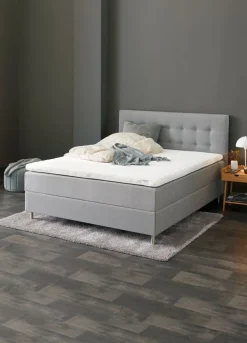 Sengegavl 180x122 H70 BUTTONS Grå-23