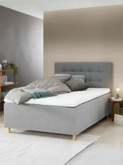 Sengegavl 180x122 H70 BUTTONS Grå-23