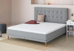 Sengegavl 180x122 H70 BUTTONS Grå-23