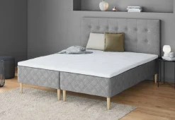 Sengegavl 180x122 H70 BUTTONS Grå-23