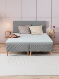 Sengegavl 180x115 H10 PLAIN Grå-23