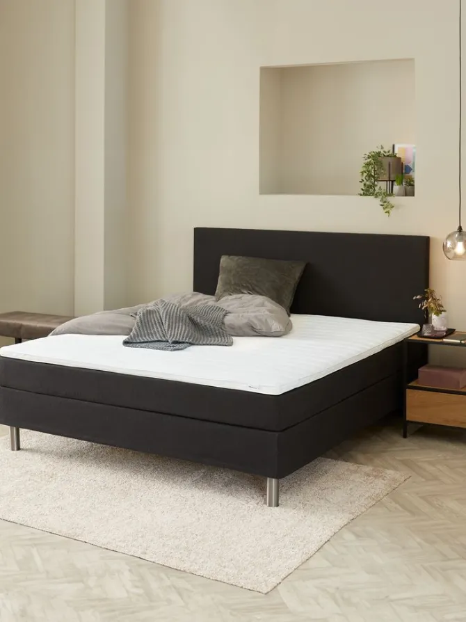 Sengegavl 180x115 H10 PLAIN Sort-08