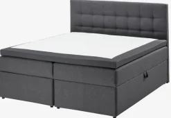 Sengegavl 180x125 H50 STITCHED Grå-41