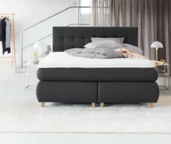 Sengegavl 180x125 H50 STITCHED Grå-41