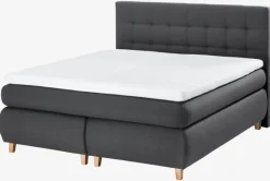 Sengegavl 180x125 H50 STITCHED Grå-41