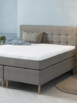 Sengegavl 180x125 H50 STITCHED Grå-21