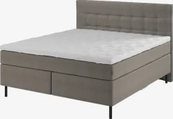 Sengegavl 180x125 H50 STITCHED Grå-21