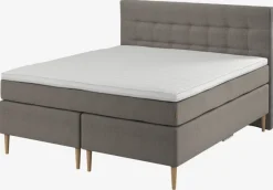 Sengegavl 180x125 H50 STITCHED Grå-21