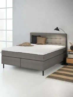 Sengegavl 180x125 H50 STITCHED Grå-21