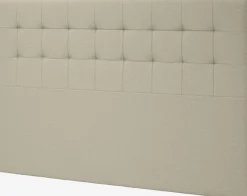 Sengegavl 180x125 H50 STITCHED Sand-91