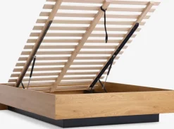 Sengeramme ELLINGE 140x200 m/opbevaringsplads egefarve