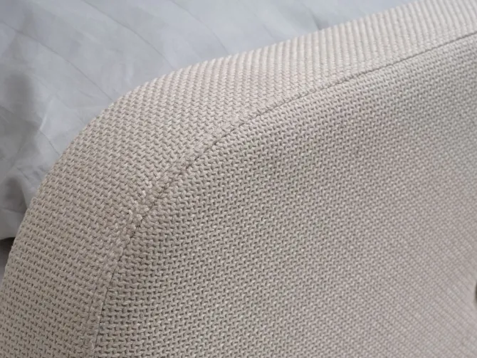 Sengeramme KONGSBERG 140x200 beige stof