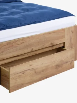 Sengeramme LIMFJORDEN 140x200 3 skuffer egefarve natur