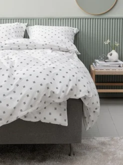 Sengetøj ANNIKA 140x200 blå/hvid