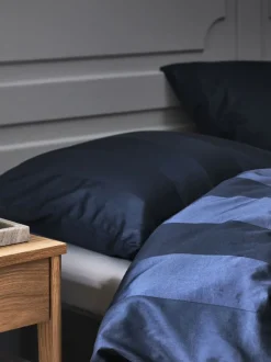 Sengetøj BARBO satin 140x200 mørkeblå