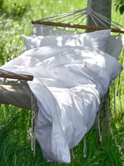 Sengetøj BIBI 140x200 hvid med broderi