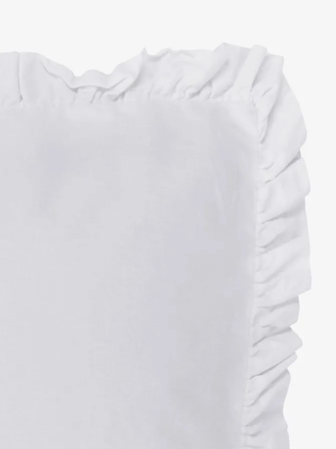 Sengetøj ELMA vasket bomuld 140x200 hvid