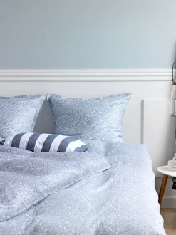 Sengetøj FREDERIKKE satin 140x200 blå/hvid