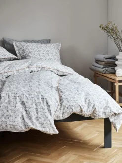 Sengetøj INGA percale 140x200 grå