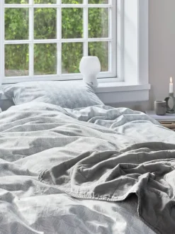 Sengetøj LINE 140x200 aqua