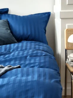Sengetøj NELL satin 140x200 kobolt