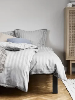 Sengetøj NELL satin 140x200 lysegrå