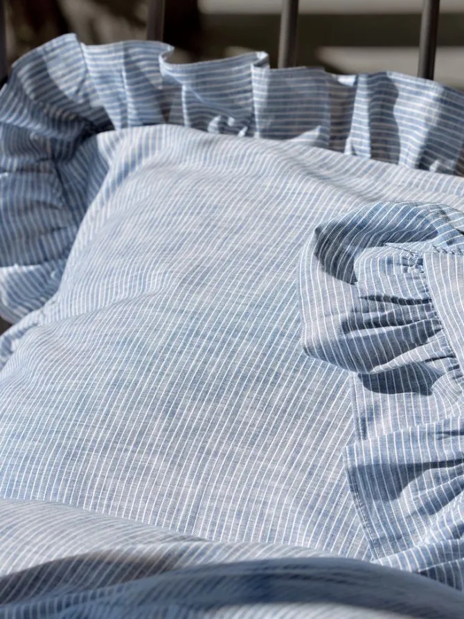 Sengetøj NINNA garnfarvet 140x200 blå