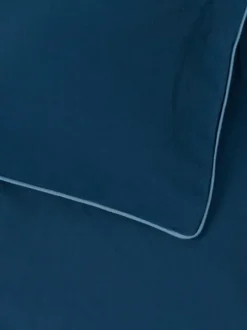 Sengetøj SANNA satin 140x200 mørkeblå