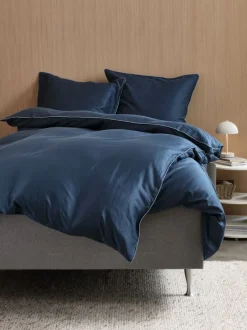 Sengetøj SANNA satin 140x200 mørkeblå