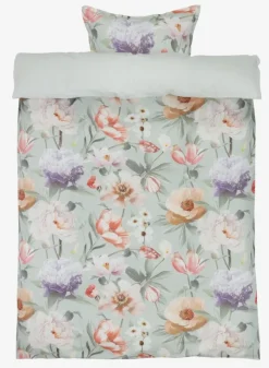 Sengetøj satin ERNA 140x200 grøn