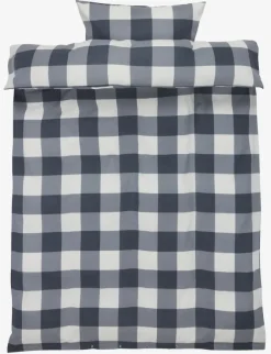 Sengetøj SCOTTI flonel 140x200 grå/hvid