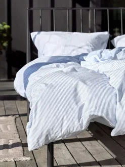 Sengetøj SHEILA garnfarvet 140x200 blå