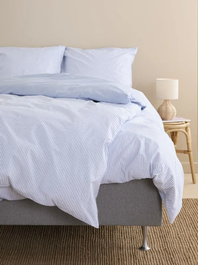 Sengetøj SHEILA garnfarvet 140x200 blå