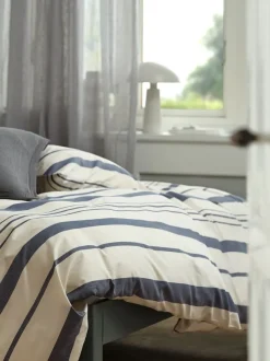 Sengetøj SILJE garnfarvet 140x200 navy