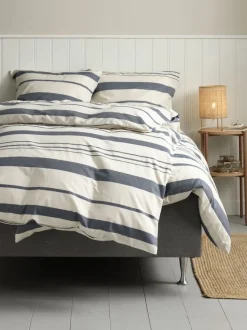Sengetøj SILJE garnfarvet 140x200 navy