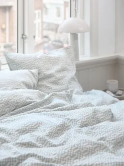 Sengetøj TESSA satin 140x200 aqua