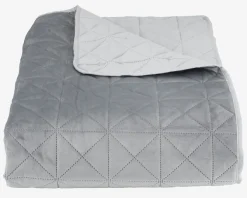 Sengetæppe ENGBLOMME 220x240 grå