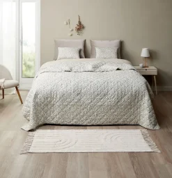 Sengetæppe FRESIA 220x240 grøn/blå