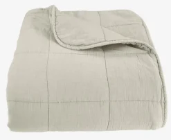 Sengetæppe VALMUE 240x260 beige