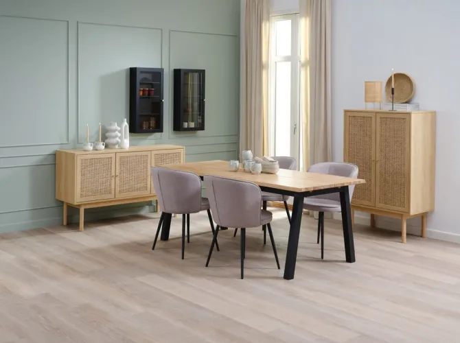 Skab HALMSTAD 2 låger eg