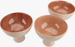 Skål CHRIS Ø21xH16cm beige/terrakotta