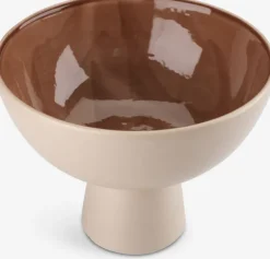Skål CHRIS Ø21xH16cm beige/terrakotta